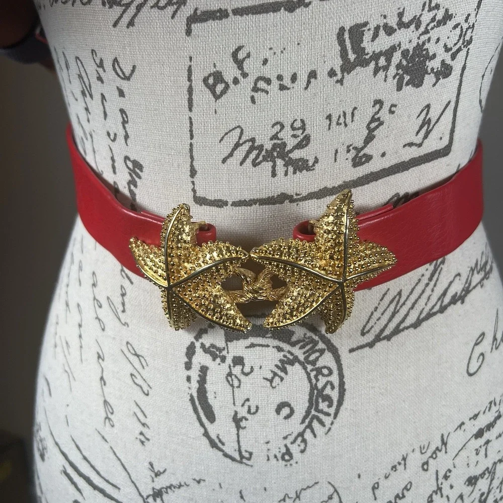 Starfish Faux Leather Fashion Belt 32